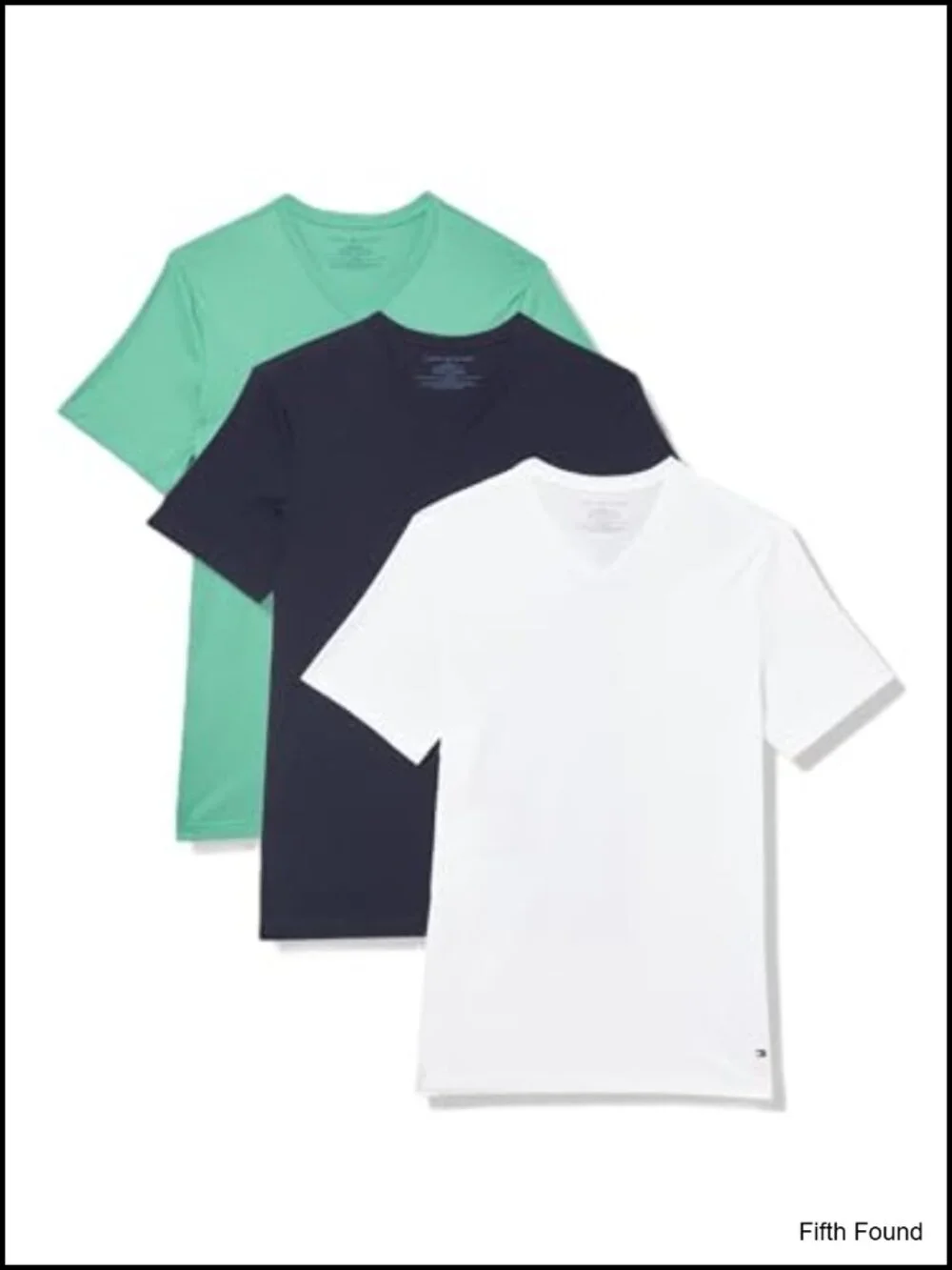 Men's 100% Cotton 3-Pack V-Neck Undershirts Short Sleeve Tee
